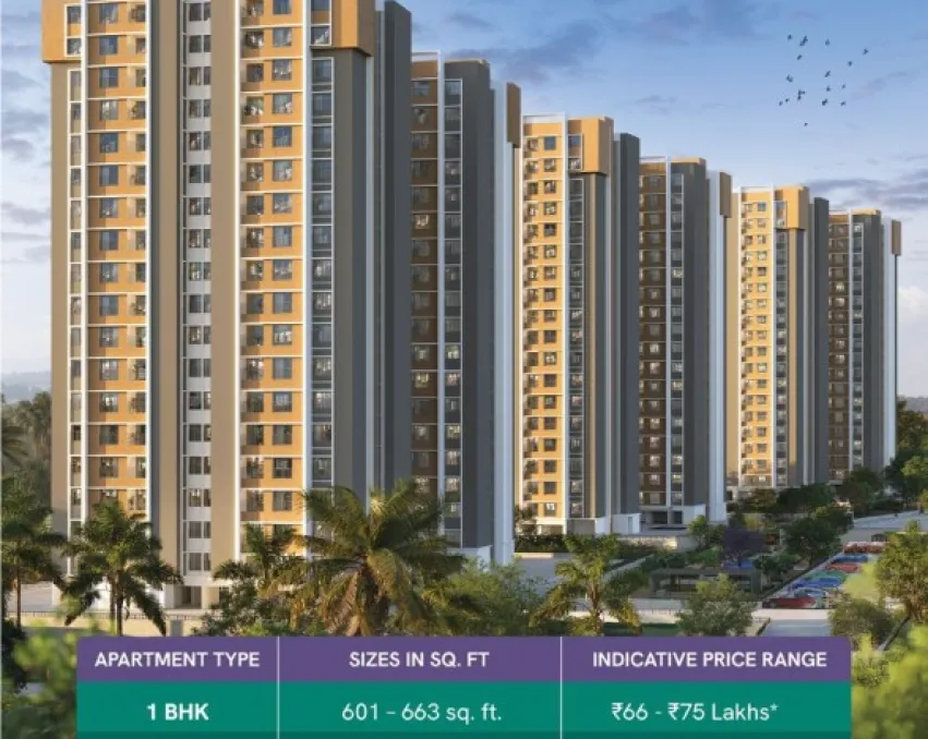 Luxurious 1 BHK Apartment for Sale in Embassy Verde Phase-2 Chowdenahalli, Bengaluru
