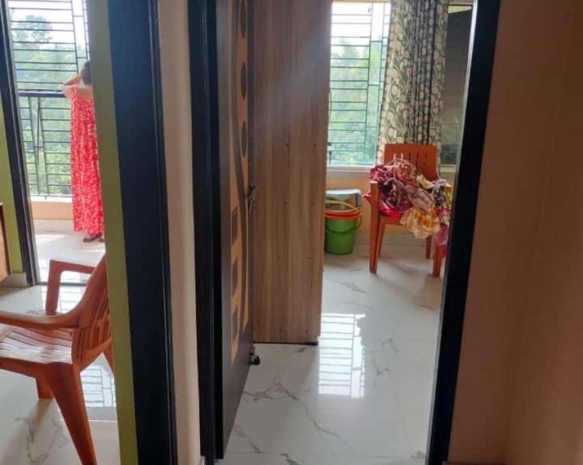 1128 SQFT Semi furnished South facing Flat at 4th floor out of 4 floors East Bankimpally